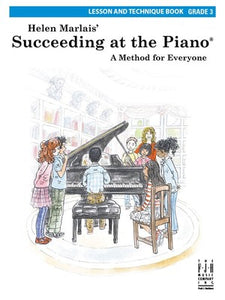 SUCCEEDING AT THE PIANO GR 3 LESSON & TECHNIQUE BOOK BK/OLA