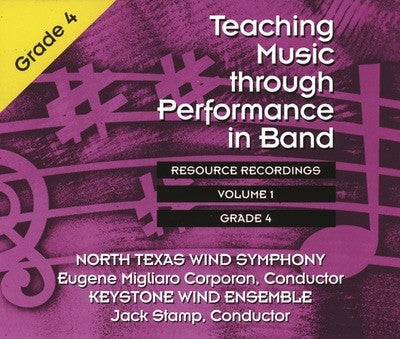 TEACHING MUSIC THROUGH PERF BAND CD V1 GR4