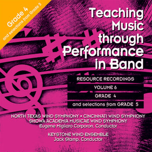 TEACHING MUSIC THROUGH PERF BAND CD V6 GR 4 & 5