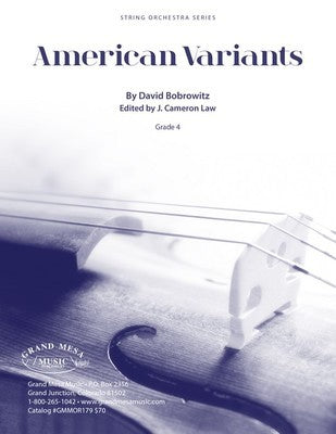 AMERICAN VARIANTS FOR STRING ORCHESTRA SO4 SC/PTS