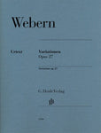 WEBERN - VARIATIONS OP 27 PIANO
