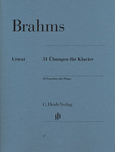 BRAHMS - 51 EXERCISES FOR PIANO URTEXT