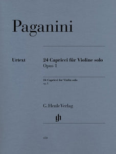 PAGANINI - 24 CAPRICES OP 1 VIOLIN SOLO