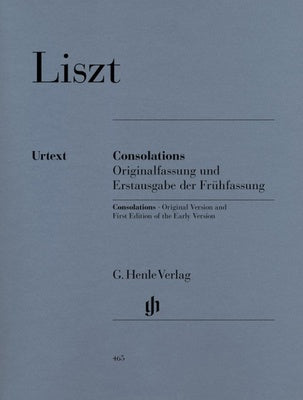 LISZT - 6 CONSOLATIONS 1ST & 1850 VERSION PIANO