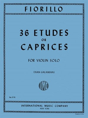 FIORILLO - 36 ETUDES OR CAPRICES VIOLIN