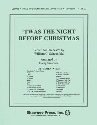 TWAS THE NIGHT BEFORE CHRISTMAS ORCHESTRATION