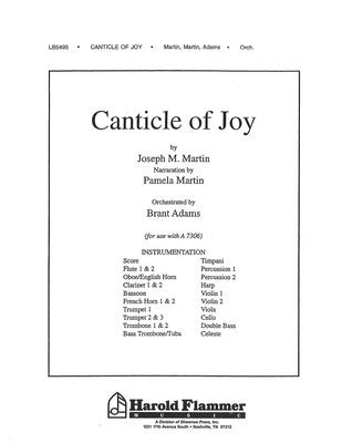CANTICLE OF JOY ORCHESTRATION