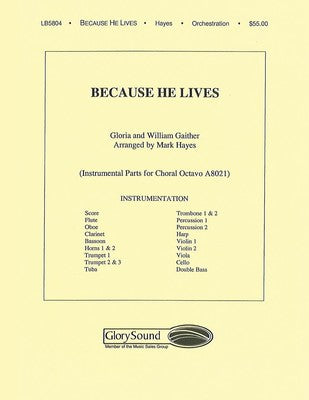 BECAUSE HE LIVES ORCHESTRATION