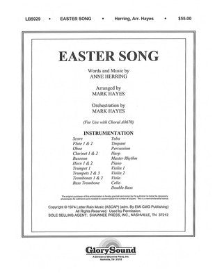 EASTER SONG ORCHESTRATION ANNE HERRING MARK HAYE
