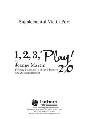 1, 2, 3, PLAY! 2.0 SUPPLEMENTAL VIOLIN PART
