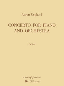 COPLAND - CONCERTO FOR PIANO & ORCHESTRA FULL SCORE