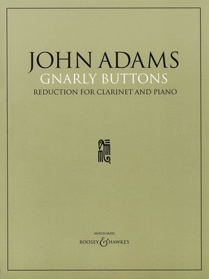 ADAMS - GNARLY BUTTONS CLARINET/PIANO