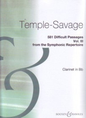 581 DIFFICULT PASSAGES VOL 3 CLARINET