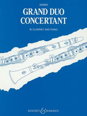 WEBER - GRAND DUO CONCERTANTE OP 48 CLARINET/PIANO