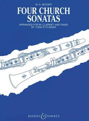 MOZART - 4 FOUR CHURCH SONATAS CLARINET/PIANO