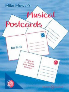 MUSICAL POSTCARDS FLUTE BK/CD