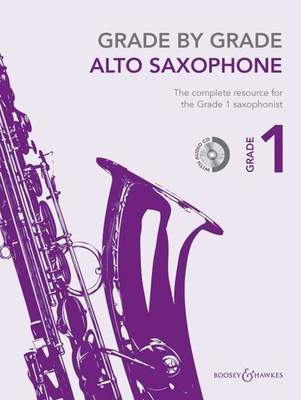 GRADE BY GRADE ALTO SAXOPHONE GR 1 BK/CD