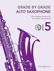 GRADE BY GRADE ALTO SAXOPHONE GR 5 BK/CD