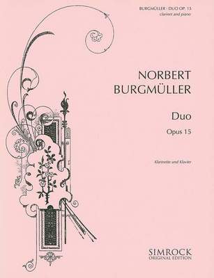 BURGMUELLER - DUO E FLAT OP 15 CLARINET/PIANO