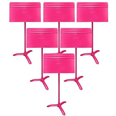 MUSIC STAND SYMPHONY HOT PINK 6 STANDS (O/P)