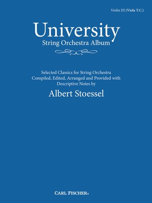 UNIVERSITY STRING ORCH ALBUM VIOLIN 3 PART