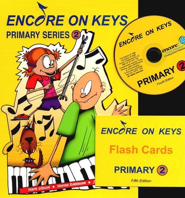 ENCORE ON KEYS PRIMARY PIANO LEV 2 BK/OLA/FLASH CARDS