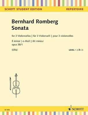 ROMBERG - SONATA E MIN OP 38/1 3 CELLOS