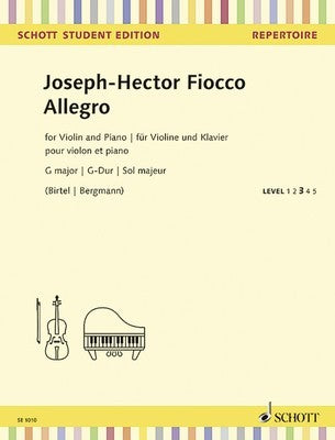 FIOCCO - ALLEGRO G MAJ VIOLIN/PIANO