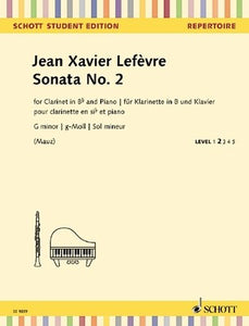 LEFEVRE - SONATA NO 2 G MIN CLARINET/PIANO