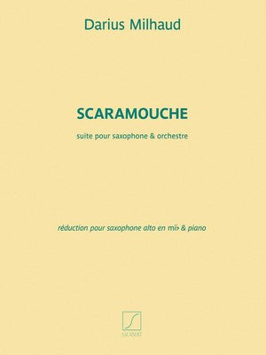 MILHAUD - SCARAMOUCHE ALTO SAXOPHONE/PIANO