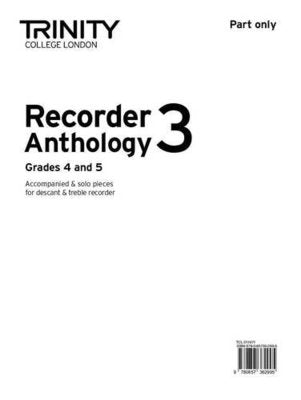 RECORDER ANTHOLOGY BK 3 GRS 4-5 REC PART