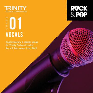 TRINITY ROCK & POP VOCALS GR 1 CD 2018