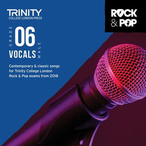 TRINITY ROCK & POP MALE VOCALS GR 6 CD 2018