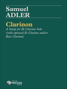 ADLER - CLARINON A STUDY FOR CLARINET SOLO