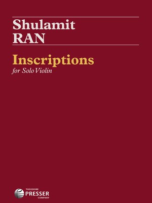RAN - INSCRIPTIONS FOR SOLO VIOLIN