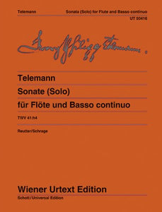 TELEMANN - SONATA TWV 41:H4 FLUTE/PIANO (BC)