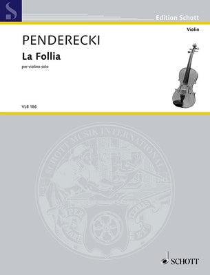 PENDERECKI - LA FOLLIA VIOLIN/PIANO
