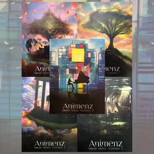 Animenz Autographed Platinum Music Book Collection & CD | Volume 1 - 5